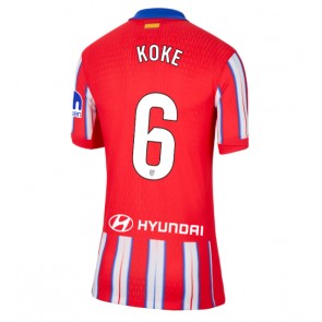 Atletico Madrid Koke #6 Dámské Domácí Dres 2024-25 Krátký Rukáv